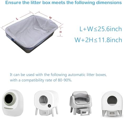 40ct Replacement Pet Pivot Litter Box Bags Compatible with Autoscooper 11 - Image 7