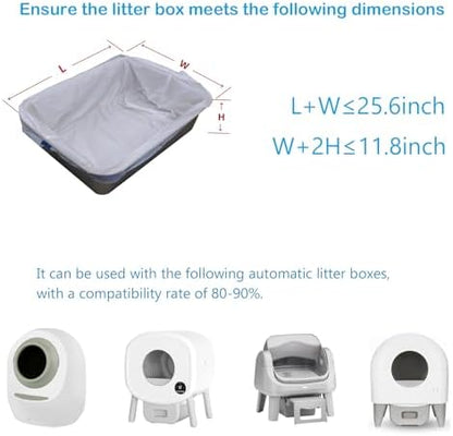 40ct Replacement Pet Pivot Litter Box Bags Compatible with Autoscooper 11 - Image 7