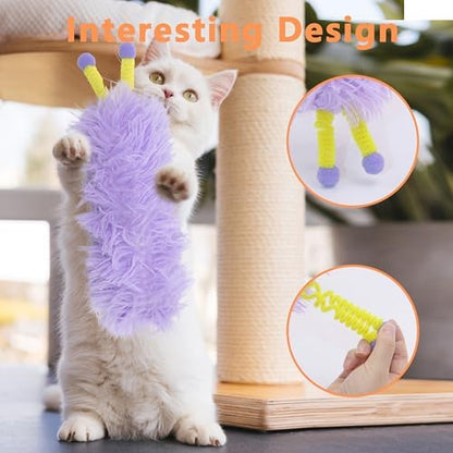 3 Pack Catnip Toys,Soft Cat Pillows Toys with Antennae, Funny cat Toy - Image 6