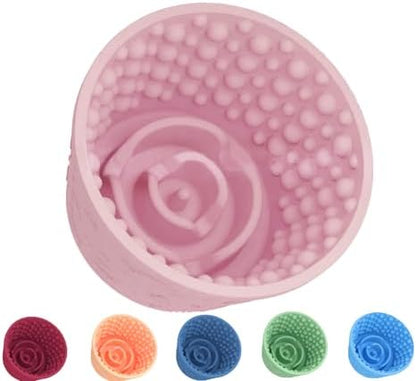 Dog Lick Bowl,Anxiety Relief Non-Slip Silicone Treat Bowl,Durable Anti-Choking Long-Lasting Enrichment Slow Feeder Licking Mat for Small Medium Large Breed,Freezable BPA Free Silicone Dishwasher Safe by SMARTTAIL
