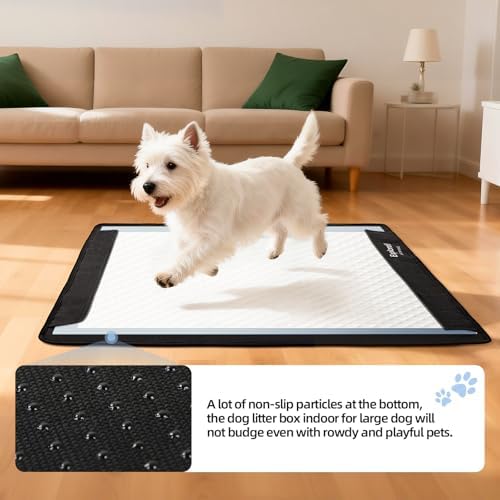 Pee Pad Holder,Folded Non-Slip for Potty Tray with Magnetic Lock,M:24"x28" - Image 5