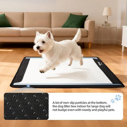 Pee Pad Holder,Folded Non-Slip for Potty Tray with Magnetic Lock,M:24"x28" - Image 5
