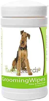 Healthy Breeds Airedale Terrier Grooming Wipes 70 Count by HealthyBreeds