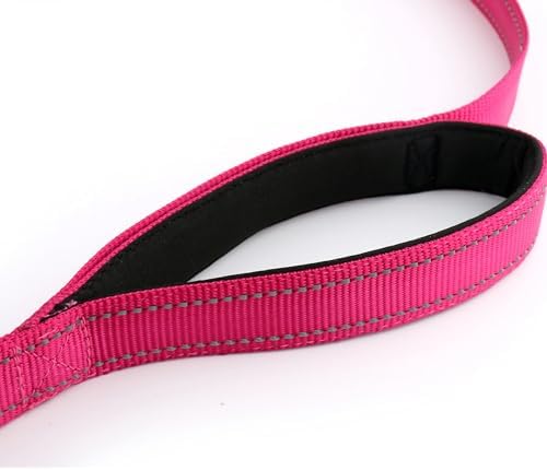 Primal Pet Gear Dog Leash 6ft Long,Traffic Padded Two Handle,Heavy Duty,Reflective Double Handles Lead for Control Safety Training,Leashes for Large Dogs or Medium Dogs,Dual Handles Leads(Pink) - Image 5