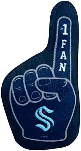 BEST PLUSH NHL SEATTLE KRAKEN 3-Piece Cat Toy Set - Jersey, Hockey Puck & #1 Fan Toys Filled with Fresh Catnip - Image 4