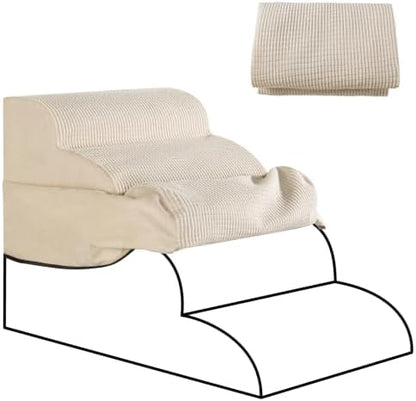 4-Step Dog Stairs Replacement Cover(for AODISMAN Pet Ramp Only),Beige by AODISMAN