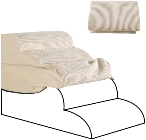 4-Step Dog Stairs Replacement Cover(for AODISMAN Pet Ramp Only),Beige by AODISMAN