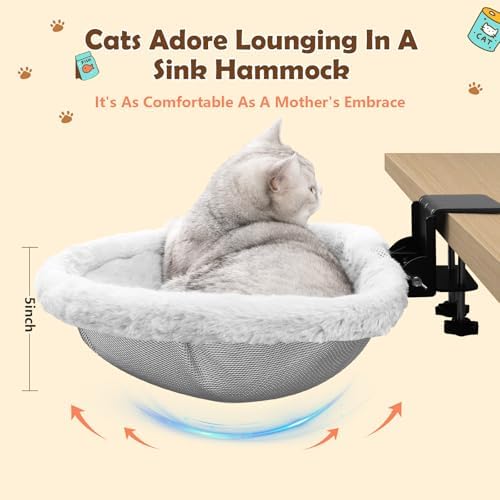 Extra-Sturdy Cat Desk Bed with Heavy-Duty Clamp - Image 4