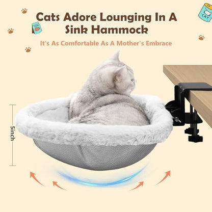 Extra-Sturdy Cat Desk Bed with Heavy-Duty Clamp - Image 4