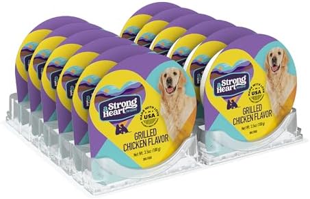 A Strong Heart Grilled Chicken Flavor Dog Food Cups, 3.5oz, 12-Pk by AStrongHeart