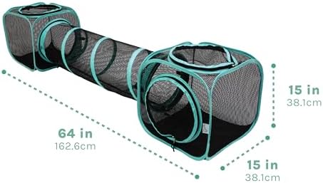 Kitty City Outdoor Catio Furniture and Play Kits for Cats, Two Way Tunnel - Image 5