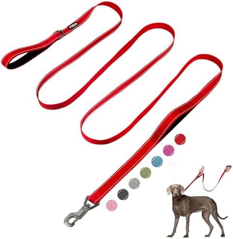 Fida 10 FT Heavy Duty Dog Leash, Dual Padded Handles for Medium Large Dogs by Fida