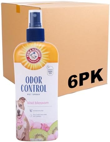 Arm & Hammer Super Deodorizing Dog Spray, Kiwi Blossom, 8 Fl Oz, 6-Pack by ArmHammer