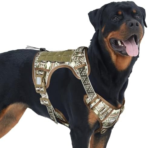 AUROTH Dog Harness for Large Dogs, No Pull Tactical Dog Vest Heavy Duty by AurothPets