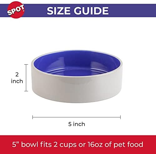 SPOT by Ethical Products – Ceramic Stoneware Pet Bowl for Cats and Small Dogs,Classic Heavy Duty Non Slip Ceramic Cat Dish Dog Bowls for Food and Water - Image 4