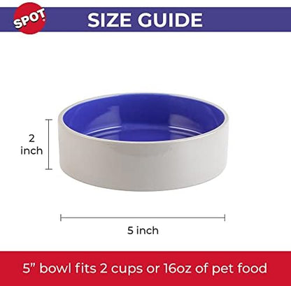 SPOT by Ethical Products – Ceramic Stoneware Pet Bowl for Cats and Small Dogs,Classic Heavy Duty Non Slip Ceramic Cat Dish Dog Bowls for Food and Water - Image 4