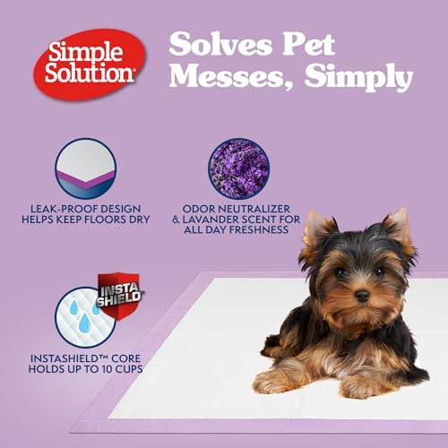 Simple Solution All Day Training Pads, Lavender Scented, 23"x24" 100 Count - Image 5