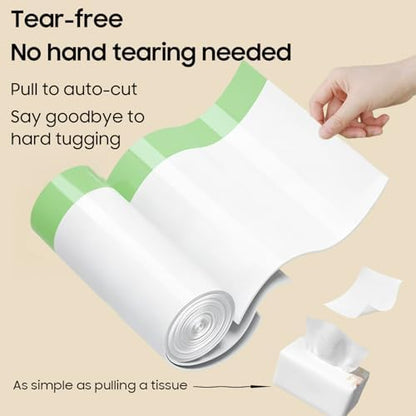 150 Count Cat Litter Bag Liners, Only Compatible with MW-SC01/SC02/SC09/LR01 Meowa Self-Cleaning Cat Litter Box, Thick Leakproof, 18" x 12.6" - Image 3