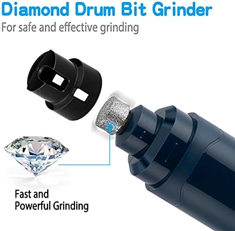 Casfuy Dog Nail Grinder Upgraded - Professional 2-Speed Whisper-Quiet Electric Pet Nail Trimmer Painless Paws Grooming & Smoothing for Small Medium Large Dogs & Cats (Dark Blue) - Image 2