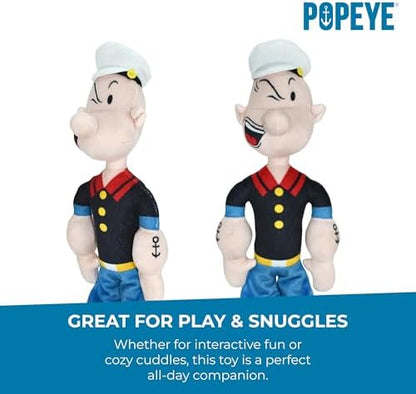 Multipet Popeye Dog Plush Toy - Toys for Dogs All Age - Extra Soft Plush - Stuffed Dog Toy for Cuddling & Playing - Cute & Tough (11") - Image 6