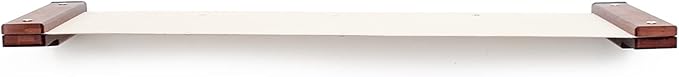 CatastrophiCreations The Lounge Cat Hammock - 34-Inch English Chestnut Bamboo/Natural Canvas