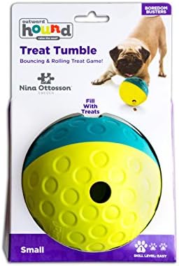 Outward Hound Nina Ottosson Treat Tumble Dog Toy Puzzle Ball, 4.8" - Image 2