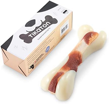 Tikaton Indestructible Dog Chew Toys for Aggressive Chewers, Beef Flavor Durable Dog Teething Chew Toys Bones for Large/Medium/Small Puppies - Image 3