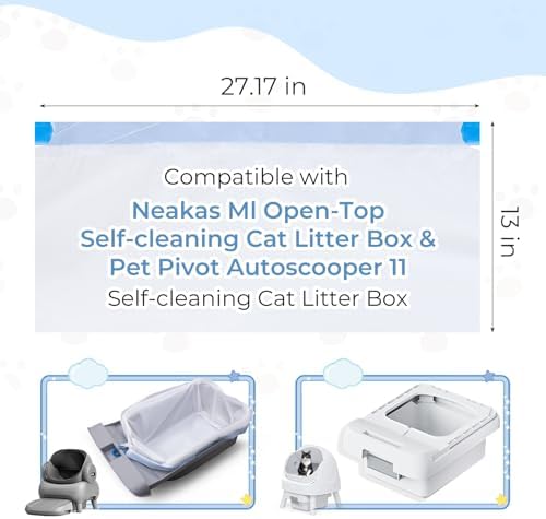 120 Pack Cat Litter Bags Liners For Neakas M1 Pet Pivot 11/12 - Image 4