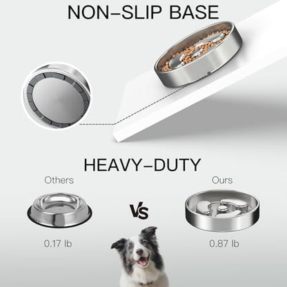 Slow Feeder Dog Bowls, 1Cup for Small Puppy, 2Pack - Image 5
