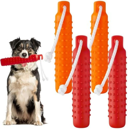 Blueweenly Red and Orange Dog Bumper Toy Training Dummy, 4 Pcs by Blueweenly