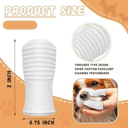 Dual Sided Cat Toothbrush Dog Toothbrush Finger Brush Micro Head to fit into Small to Large Dogs & Cats (Black, Small) - Image 7