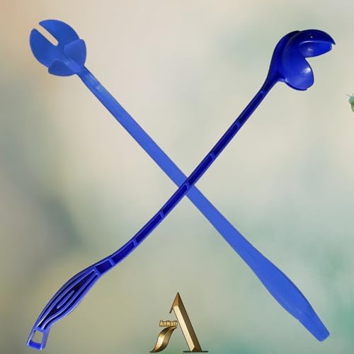 AnNafi® Speed Arm Ball Thrower | Cricket Practice Ball Speed Arm Launcher & Pickup| Ball Dog Thrower | Fetch & Fold Balls Launcher Set | Cricket Practice Equipments (Only Thrower, Blue) - Image 2