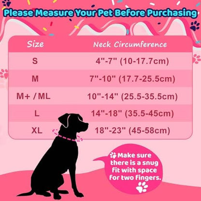 Grand Line Donut Inflatable Collar for Dogs and Cats, Soft Recovery Dog Cone After Surgery, Protective Pet Neck Cone for Small, Medium, Large Dogs, Not Block Vision (Pink, M) - Image 4
