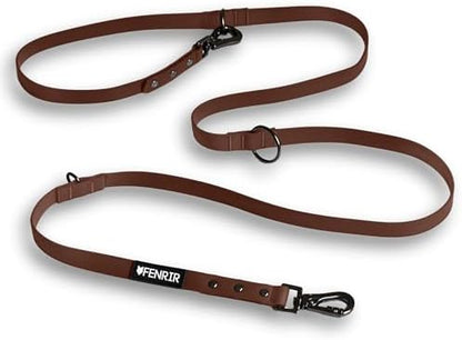 Fenrir - Dog Training Leash - Heavy Duty Dog - Double Ended Carabiner - Long Dog Lead - Non-Slip Lead Waterproof Gear for Large & Small Dogs Puppy - 2.1m (Brown) by Fenrir