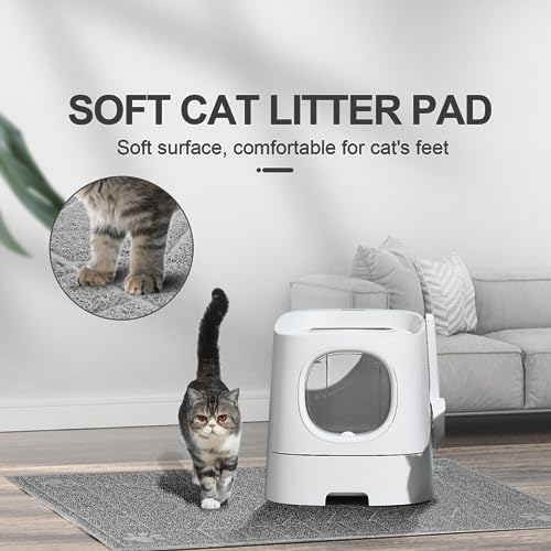 Cat Litter Box Mat, 35" x 24" Large Waterproof Litter Trapping Mat - Image 4