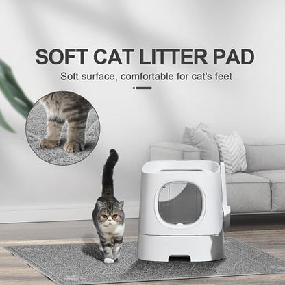 Cat Litter Box Mat, 35" x 24" Large Waterproof Litter Trapping Mat - Image 4