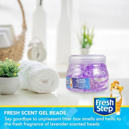 Fresh Step Litter Box Deodorizing Gel Beads, Lavender Scent, 12 Oz - Image 2