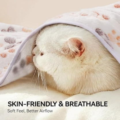LINENLUX Dog Blankets 4-Pack, Super Soft Fluffy Fleece Pet Throw Warm - Image 6