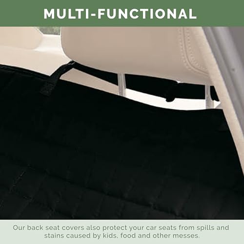 Elegant Comfort Premium Pet Car Seat Cover for Back Seat, Luxury Microfiber Car Seat Protector, Heavy Duty and Durable, Non-Slip and Waterproof Car Seat Cover for Trucks, Cars, and SUVs, Black - Image 3