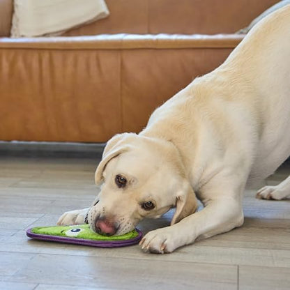 Outward Hound Tough Skinz Durable Chew Plush Squeaky Dog Toy, Avocado, 9" - Image 6