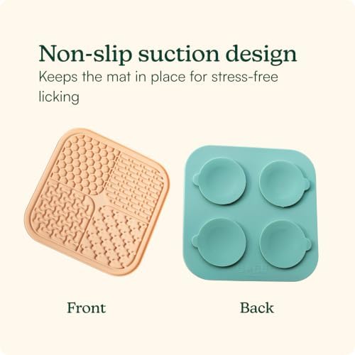 Reggie Silicone Lick Mat for Dogs | Anxiety Relief Slow Feeder, Treat Dispenser. Extends Mealtime for Fast Eaters | Dog Licking Mat w/Non-Slip Design with Suction Cups - BPA-Free Freezer Safe - Image 5