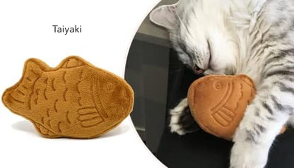 munchiecat Japanese Taiyaki Toy with Organic Catnip | Refillable, Washable for Cats and Kittens | Crinkles - Image 3