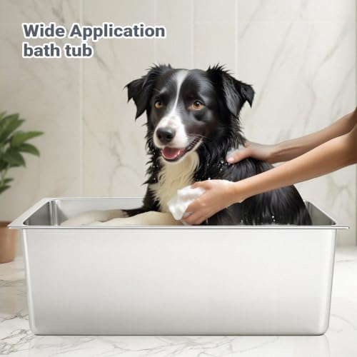 Kirecoo Large Stainless Steel Cat Litter Box Low Entry, Non-Stick - Image 6