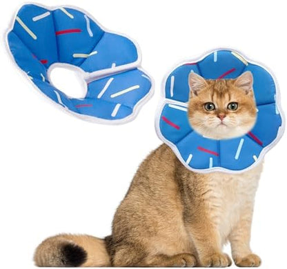 Soft Adjustable Cat Cone Collar, Comfortable Cat Recovery Collar by MAIIU