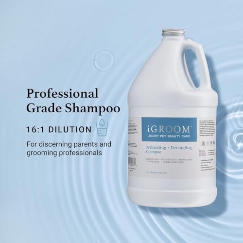 iGroom Deshedding & Detangling Dog Shampoo, Luxury Pet Beauty Care, Loosen Tangles + Unwanted Undercoat, Adds Shine + Volume, Made in USA (16 OZ) - Image 4