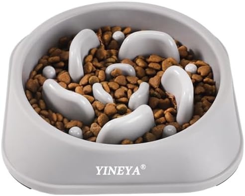 YINEYA Slow Feeder Dog Bowls, Pet Supplies That Slow Down Eating, Pet Food Bowls, Maze Dog Puzzle Feeder for Medium Breed by YINEYA