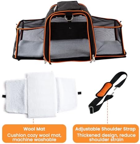 Pet Carrier Airline Approved, 17x11x11 TSA Travel Carrier - Image 5