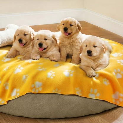 LINENLUX Fleece Dog Blankets 6-Pack, Soft Stretchy for Small Medium Puppy - Image 5