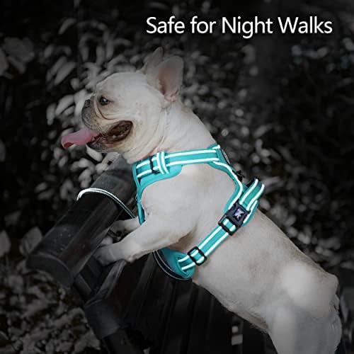 PoyPet No Pull Dog Harness, Reflective Vest with 2 Leash Clips & Handle - Image 5