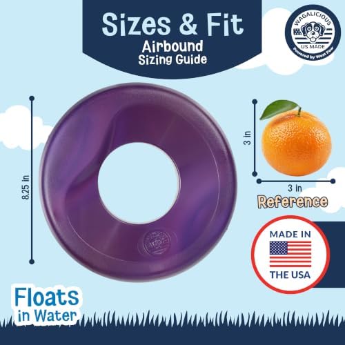Airbound Flying Disc Dog Toy - Safe, Floating, Fetch - Grape - - Image 4